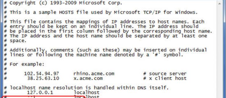 hosts file windows 10