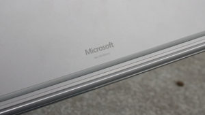 Microsoft Surface Book review: Microsoft logo on underside