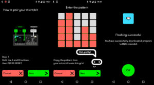 BBC micro:bit app screenshots