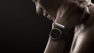 Misfit Ray on wrist with watch