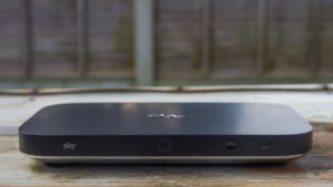 Sky Q Silver box pictured from the front