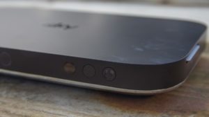 Sky Q Silver box pictured from the front right corner