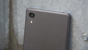 Sony Xperia X rear, with camera