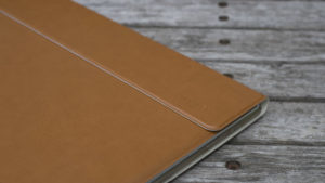 Huawei MateBook in case, closeup