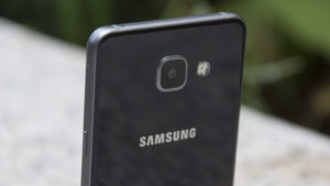 Samsung Galaxy A5 camera at an angle