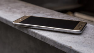 Samsung Galaxy J5 front at an angle