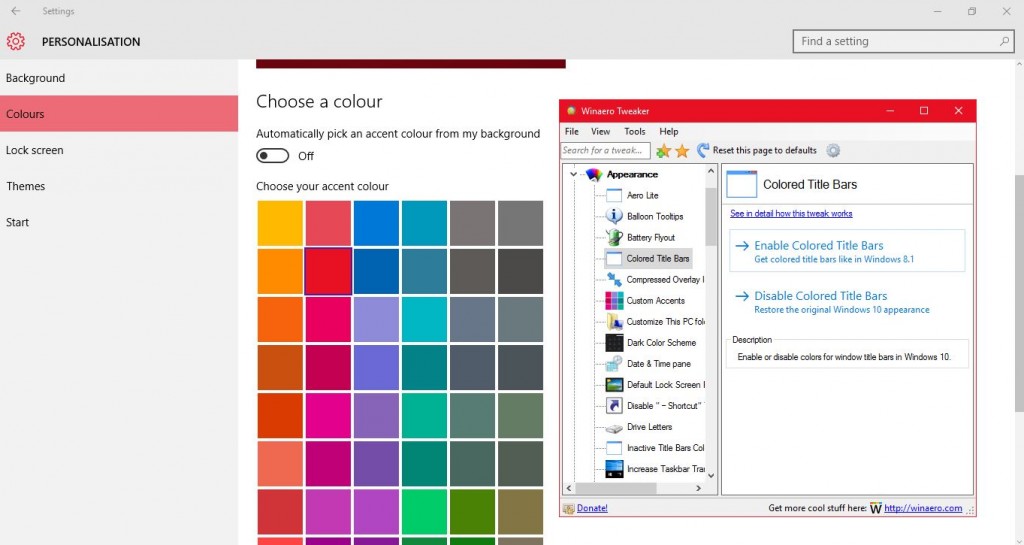 How to Customize the window title bar in Windows 10