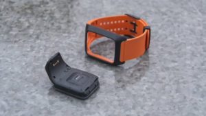 TomTom Adventurer watch module and strap separated