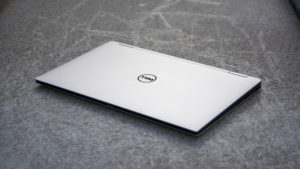 Dell XPS 13 2-in-1 lid, zoomed out