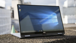 Dell XPS 13 2-in-1 in stand mode