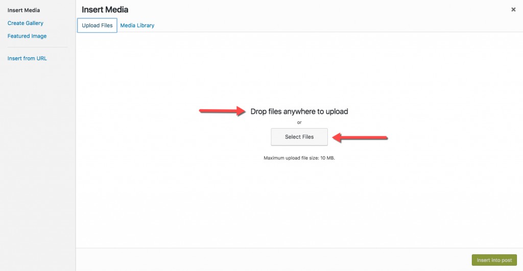 Drag or select files