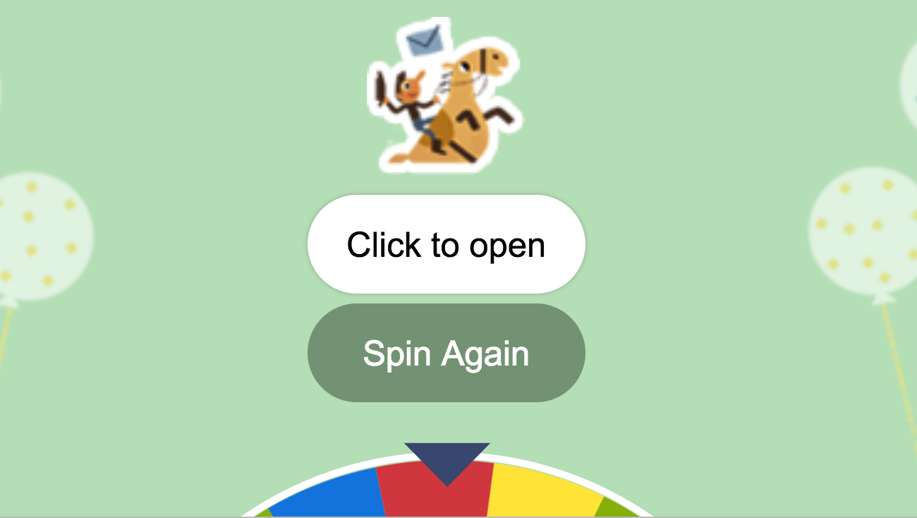 O que é o Google Birthday Surprise Spinner?