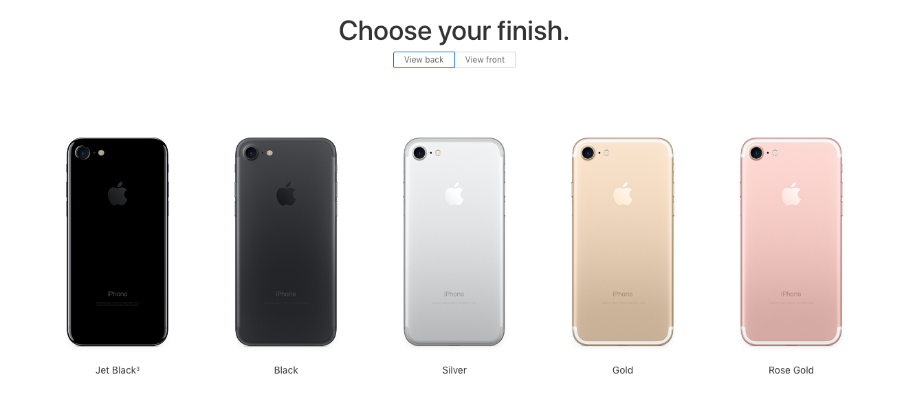 Iphone 7 Colours A Range Of Gorgeous Hues