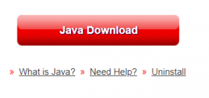 Java Homepage Download button