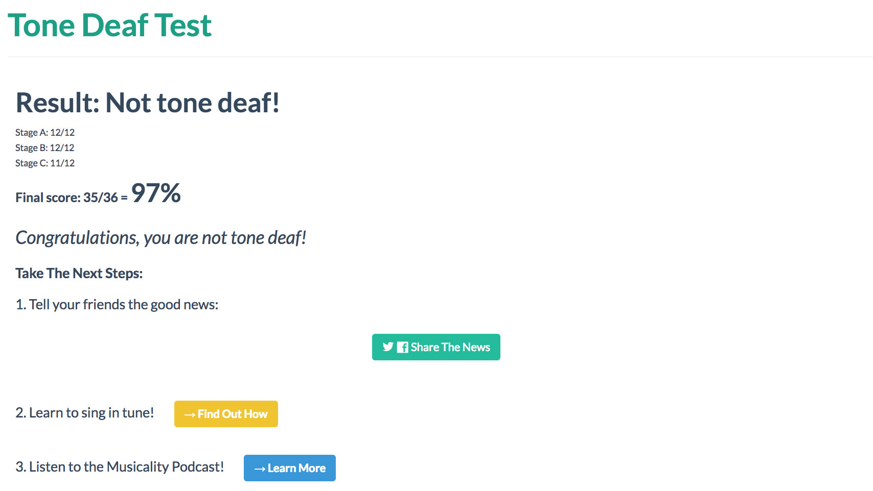 Are you tone deaf? Take this test find out once and for all