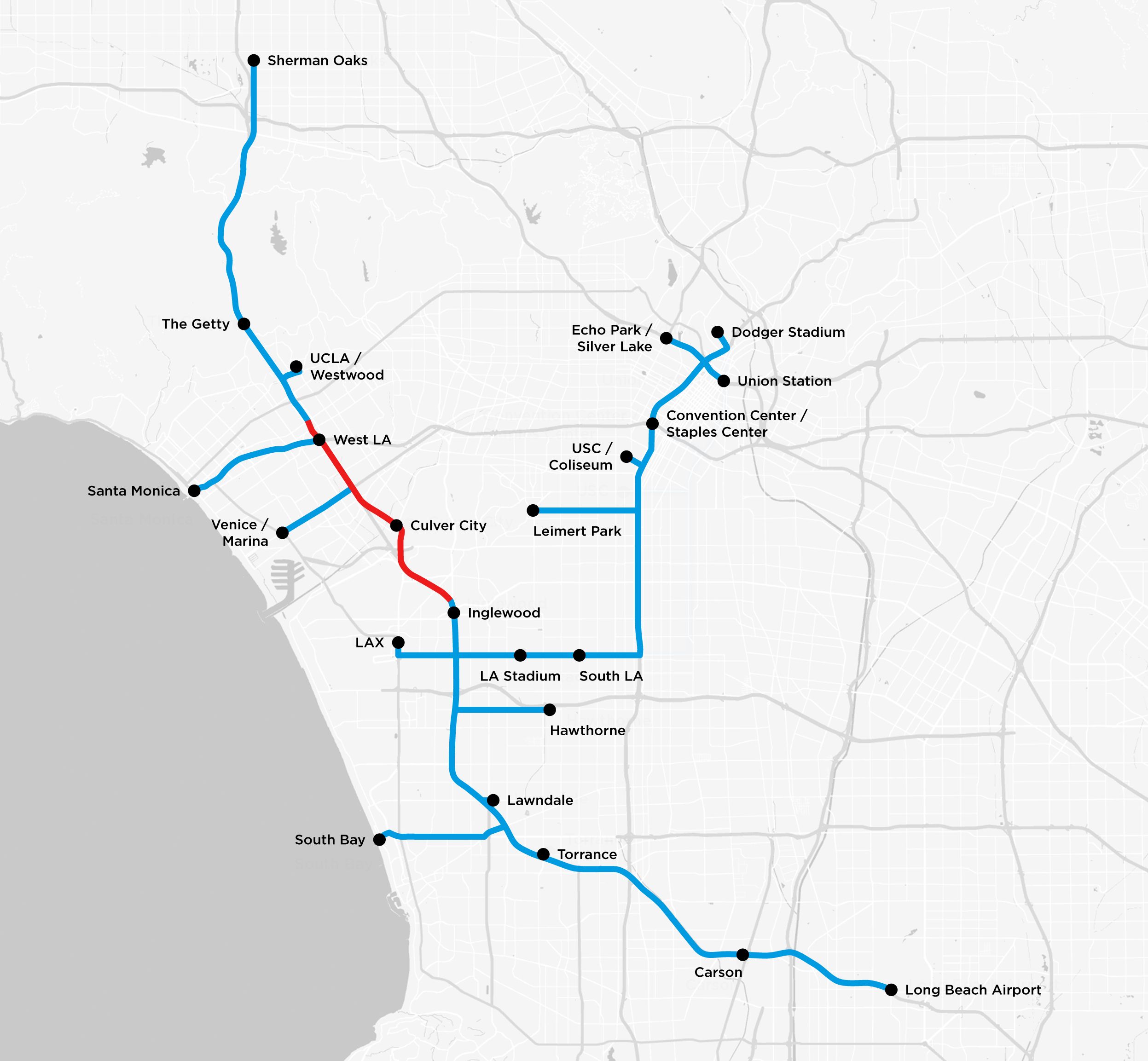 Elon Musk Boring Company LA tunnels