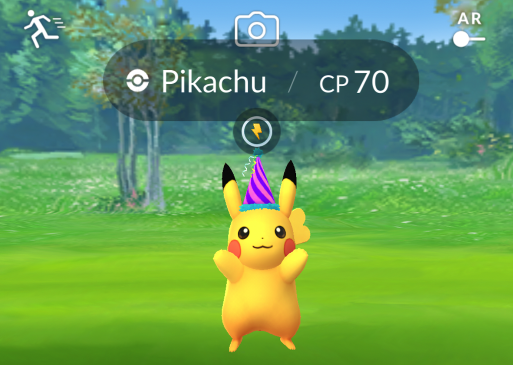 Old screenshot of me encountering my shiny Pikachu in leaf green