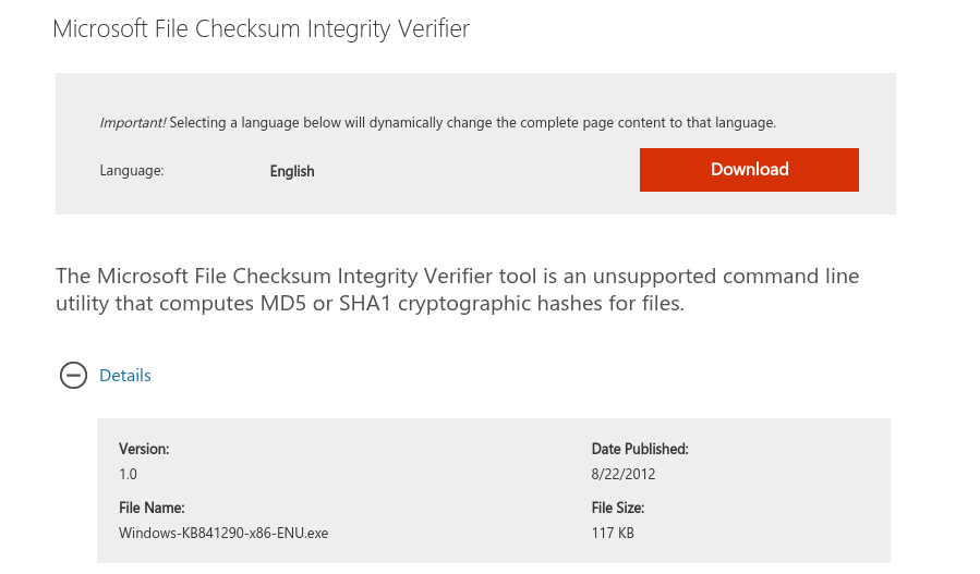 checksum Delivered electronically file wrong