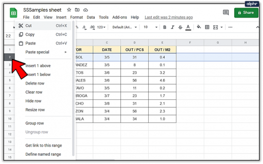 How to Add & Remove Rows and Columns in Google Sheets