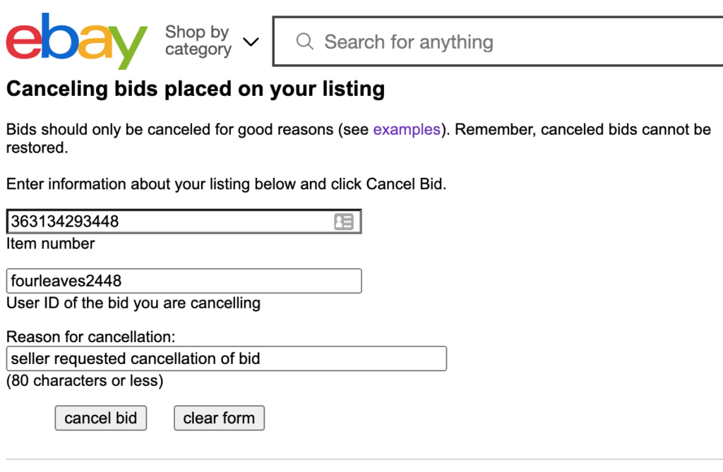 How To Cancel a Bid on eBay as a Seller or a Buyer
