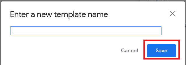 Gmail Template Creation
