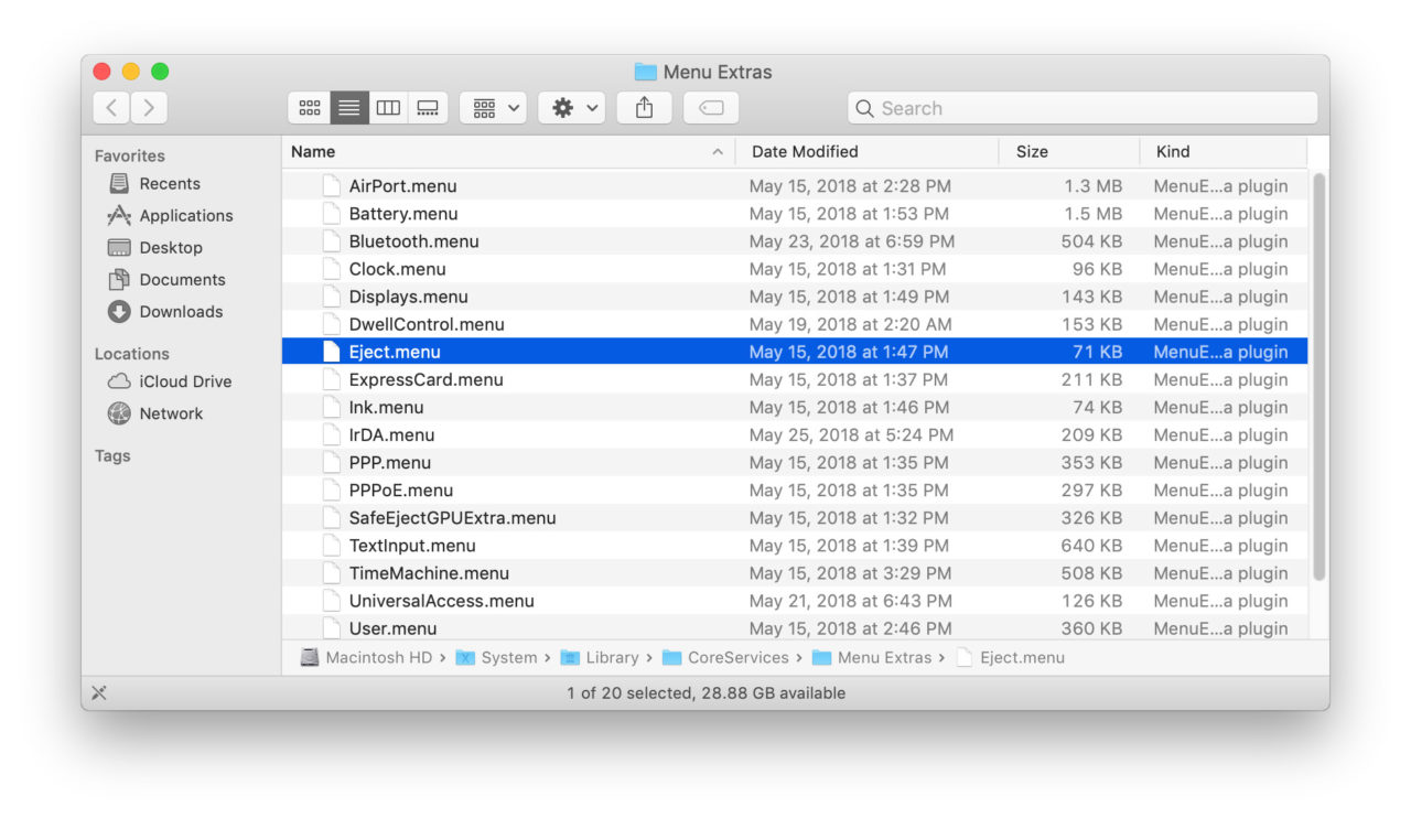 remove dymo menu bar icon mac pro