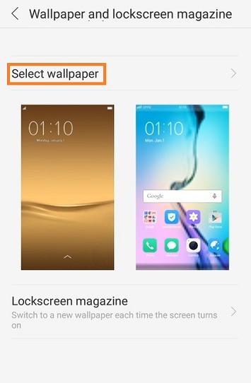 How To Change Wallpaper on the Oppo A37