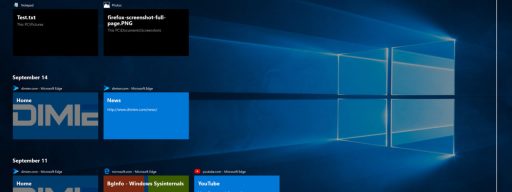 windows 10 task view timeline