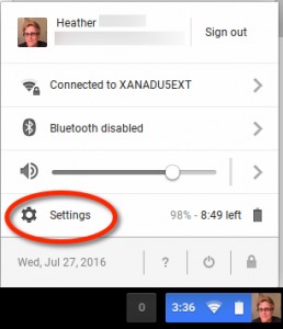 Chromebook Settings