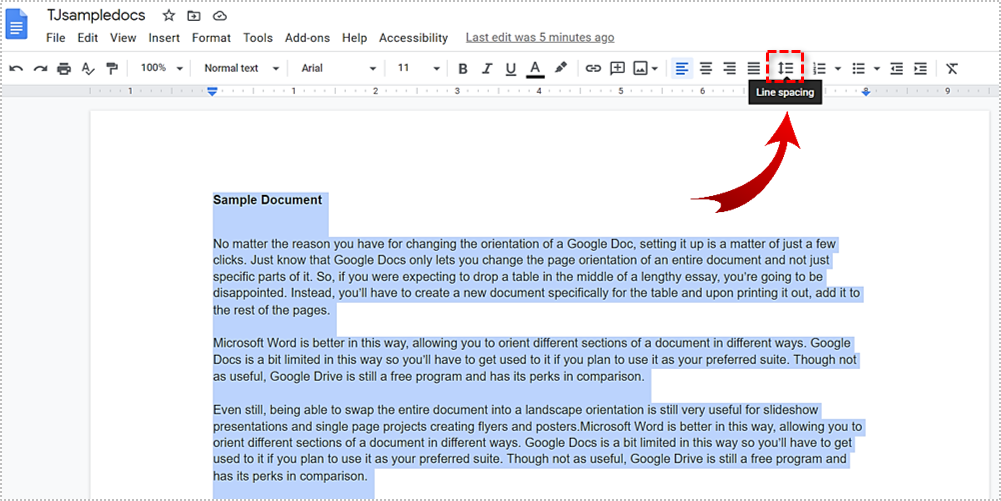 How To Double Space In Google Docs