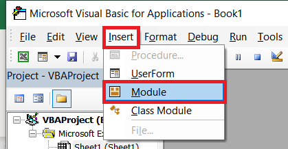Excel - VBA Insert menu