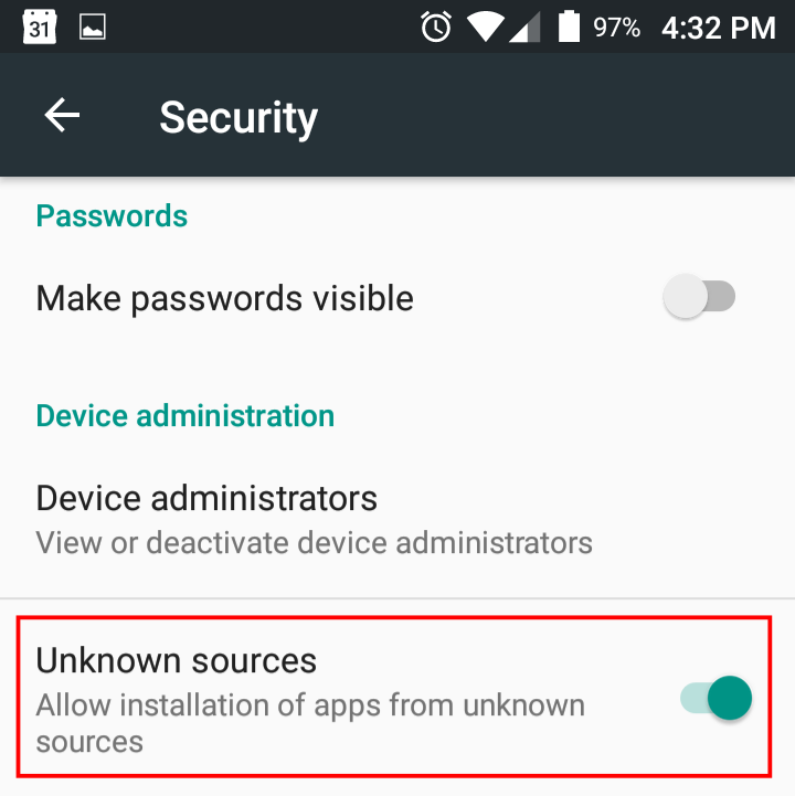 You’ll have to permit by enabling the unknown sources in settings.