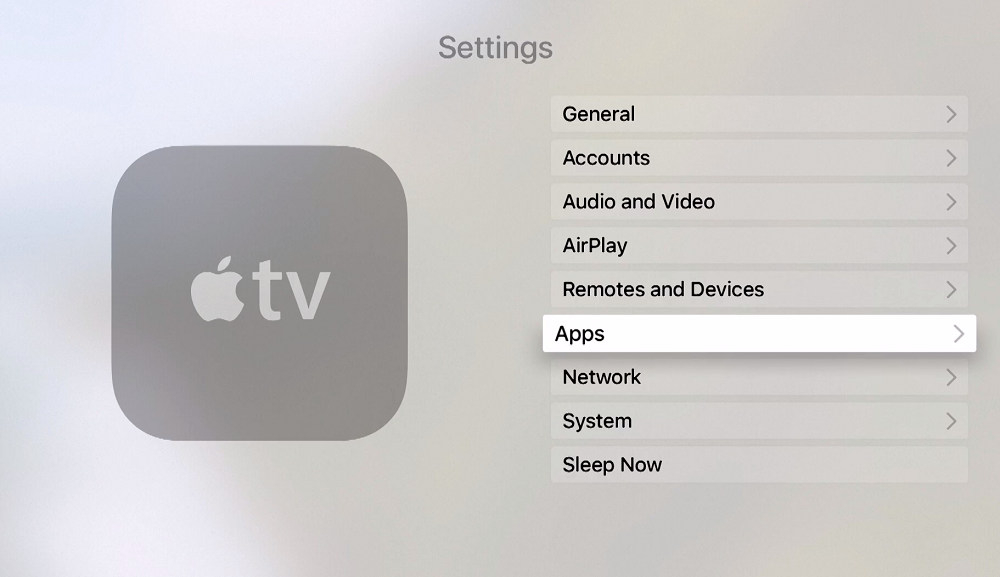 Apps on Apple TV