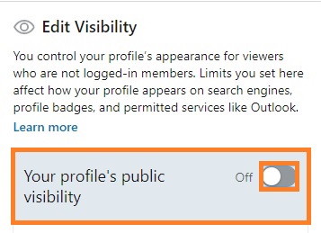edit visibility