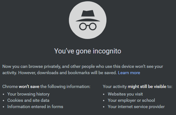 incognito