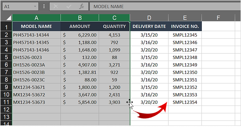 How To Swap Two Columns in Excel