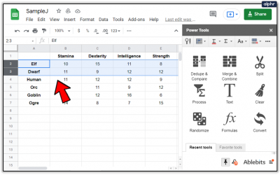 How To Swap Two Rows in Google Sheets