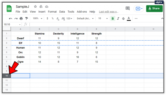 How To Swap Two Rows in Google Sheets