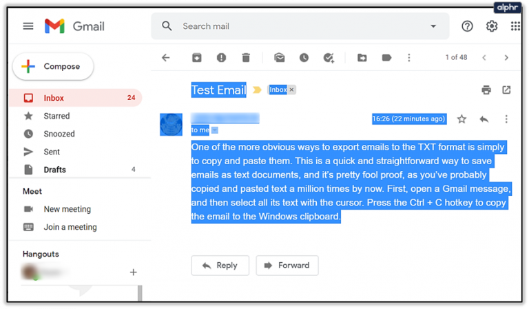 How To Export Gmail Messages to HTML