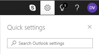 Quick settings