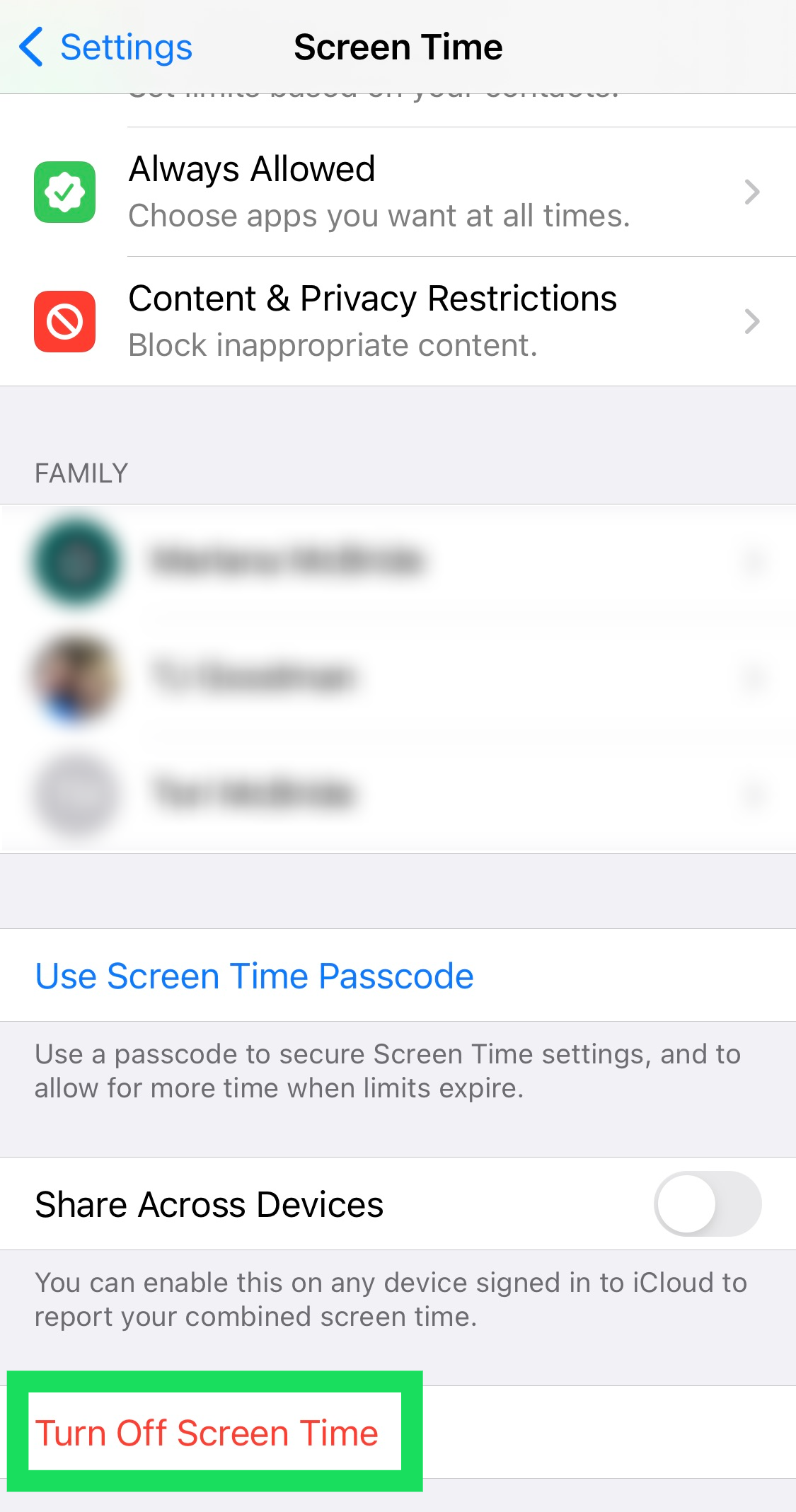 How to Turn Off Screen Time on the iPhone or iPad