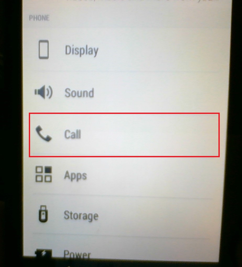 Android Settings menu
