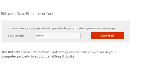 bitlocker drive preparation too