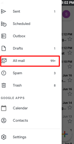 mobille all mail