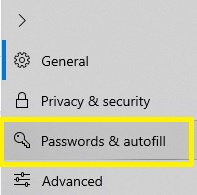 password and autofill