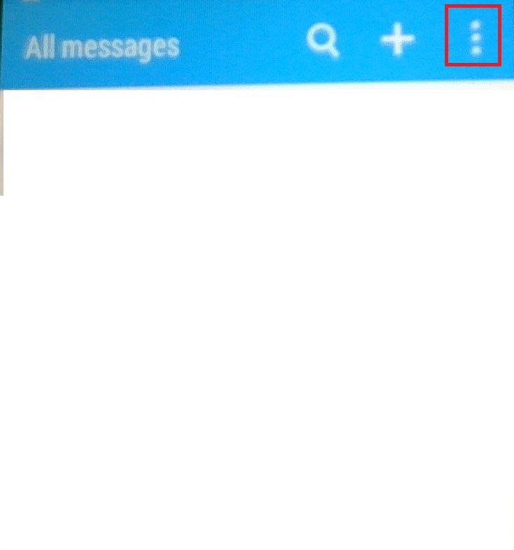 Android Messages menu