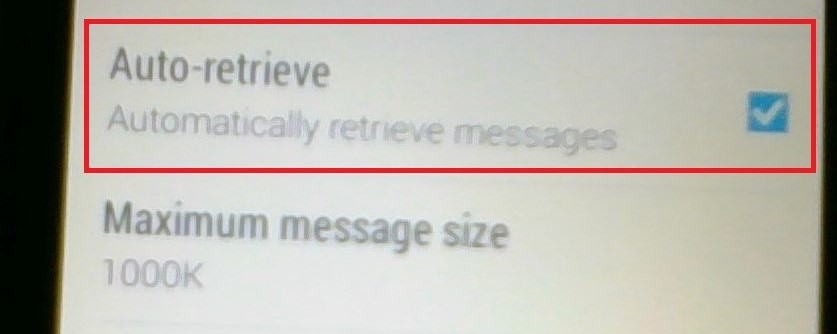 Android message options