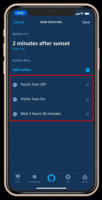 2 minutes after sunset