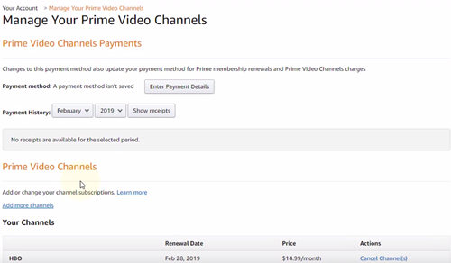 Channel Subscriptions How To Cancel Hbo Subscription Amazon Your