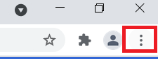 Chrome Menu Icon